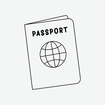 Passport Art Illustration