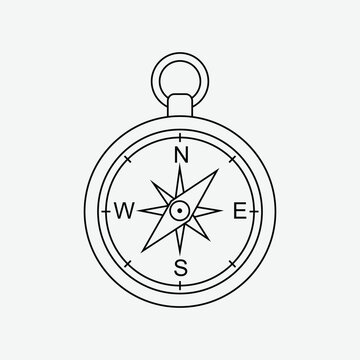 Compass Art Illustration