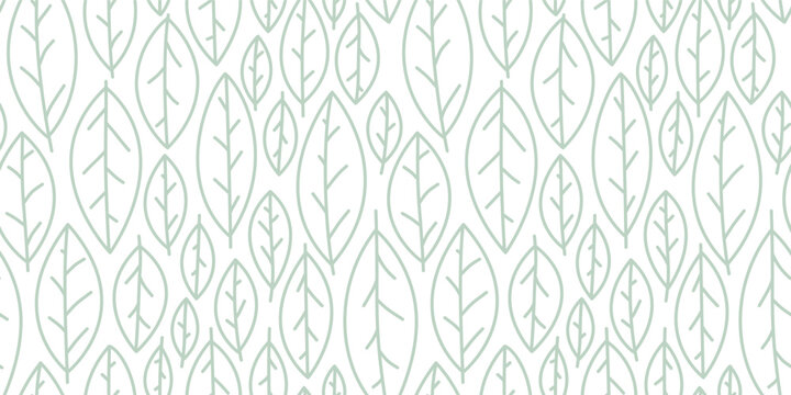 seamless leaves pattern background. Green leaf pattern. abstract leaves pattern wallpaper.