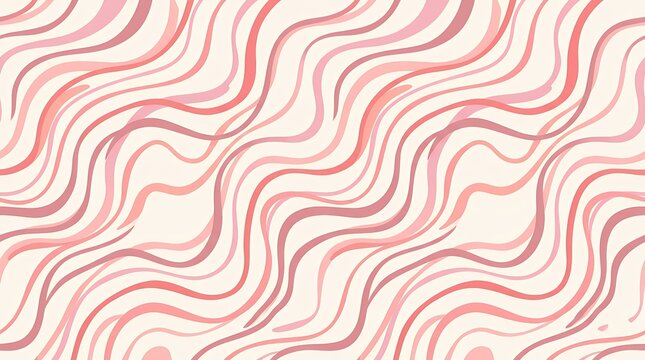 PlayfulPattern Design Featuring Wavy Thin Stripe Elements in Flat Art Style Ideal for Banners and Creative Graphics Background backgroundpattern wave wavy line thin stripe pink