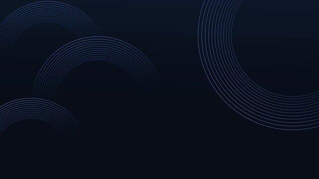 Abstract background with thin concentric arc lines simple modern design for wallpaper animation