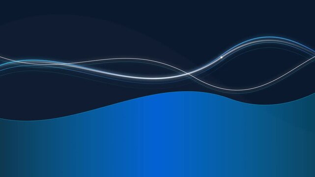 A vibrant 4K motion graphic featuring cyan ribbon vector waves, perfect for use as dynamic backgrounds, UI transitions, or creative video projects. Its smooth flow and modern aesthetic add a professin