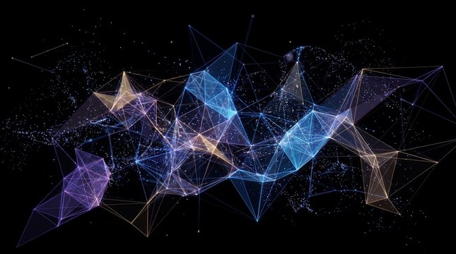 Neural network glowing blue digital brain synapses with futuristic data flow visualization