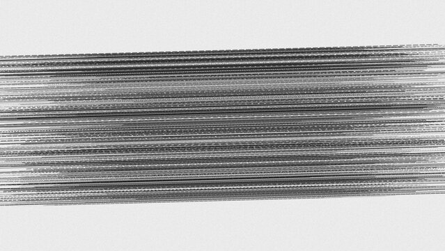 A series of parallel, thin, horizontal silver lines creating a textured, linear pattern on a clean, light gray background