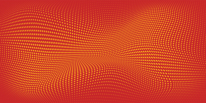 Top red seamless hexagon pattern. Repeating honeycomb texture background. Abstract repeated hex texture. Template vector retro technology