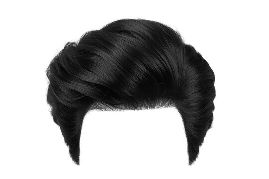 Voluminous black swept hairstyle hair piece