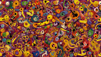 Naklejka premium Abstract Colorful Textured Painting Background