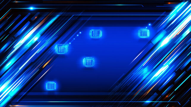 Clean abstract geometric background of logistics robot fleet management