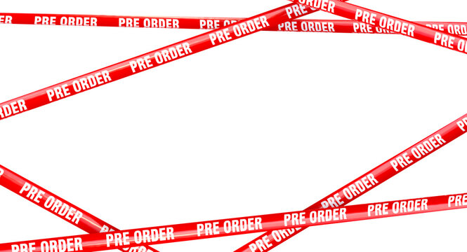 Pre order red warning tape 3d
