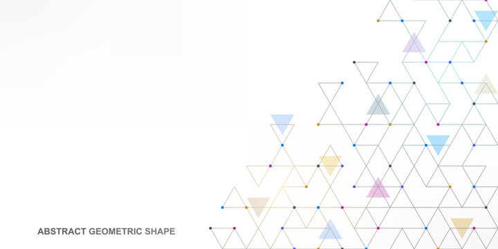 Abstract vector background with a geometric pattern of triangle shapes. Graphic design element 