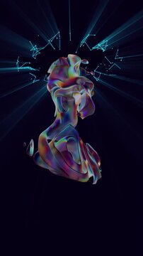 3d illustration energy transformation of consciousness	