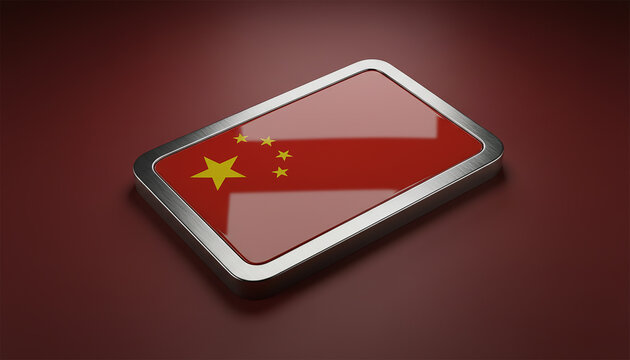 # Chinese Flag Mobile Wallpaper Design With Red Golden Stars
