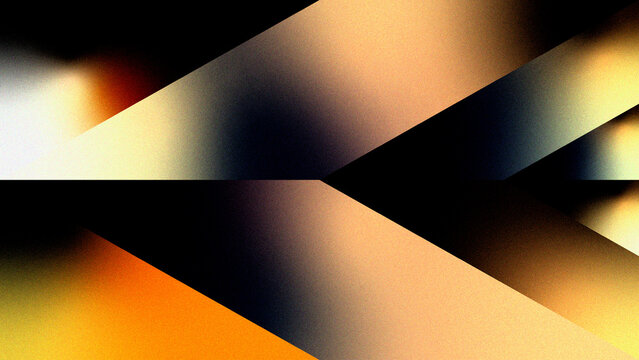 Arrow Pattern in Cream, Navy and Orange with Grain Texture style background.
Geometric Design in Warm Neutral Tones with Grainy Noise Effect