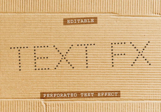 Punched Hole Text Effect