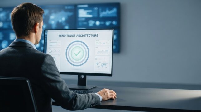 Zero Trust Architecture Security Dashboard at Control Station
