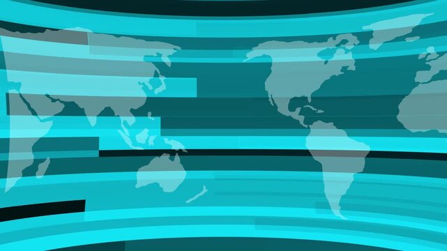 International news background animation. Digital world news background animation, 3d rotated earth technology news animated. Breaking News Template intro for TV broadcast news 4k