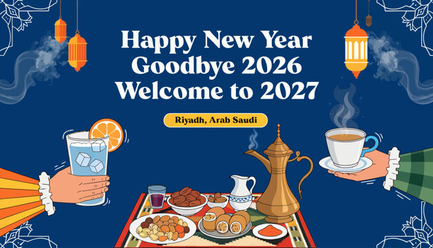 Happy New Year 2027 Celebration in Riyadh