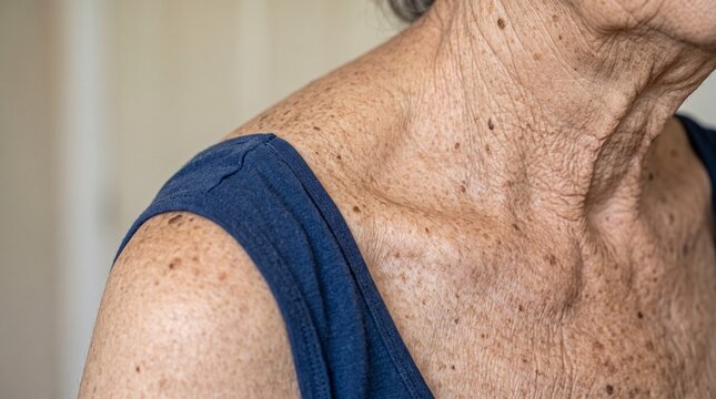 Thoracic Kyphosis Associated With Osteoporosis in Elderly Patient