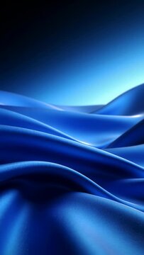 Vertical video: Shifting blue waves panning gradient sky after subtle reframing, showing highlights