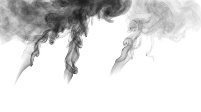 Dark hanging horror fog curtain overlay effect
