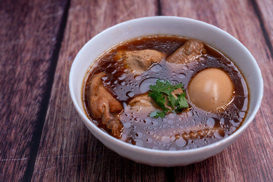 Boiled Eggs in Sweet Brown Sauce or Gravy (Kai Pa Lo)