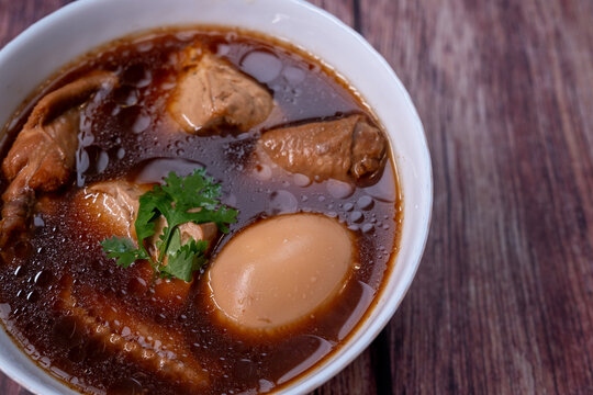Boiled Eggs in Sweet Brown Sauce or Gravy (Kai Pa Lo)