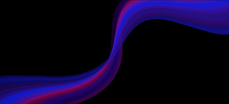 abstract blue  red wave background.	