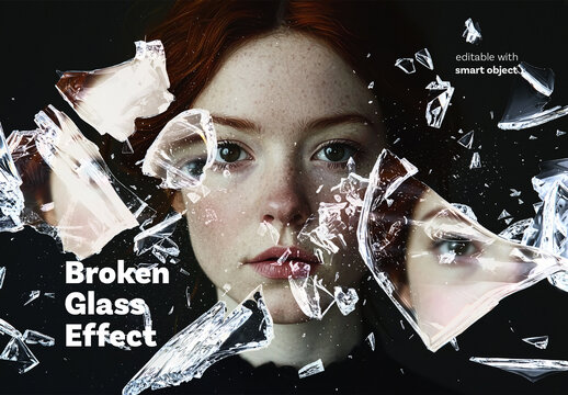 Broken Glass Photo Effect