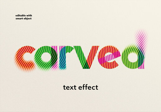 Carved Text Effect