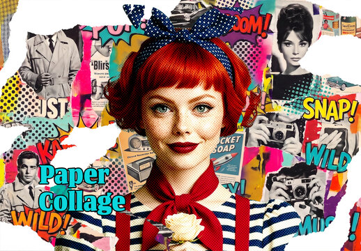 Paper Collage Photo Effect