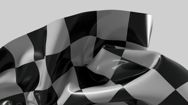 This elegant render showcases a glossy finish on a graphic background.