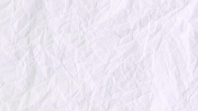 White paper texture background doodle animation. Grey crumpled paper texture stop motion. Abstract creased surface background animation. white paper texture background. white texture animation.