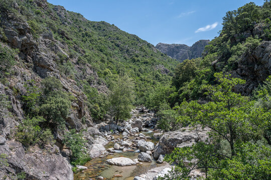 Corse France Gorges Spelunca Landscape Nature Wild westcoast
