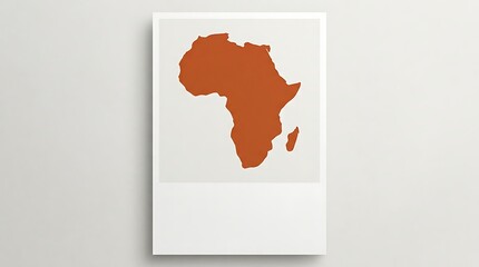 Continent of Africa depicted as a simple graphic shape on a clean white background.