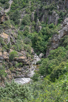 Corse France Gorges Spelunca Landscape Nature Wild westcoast
