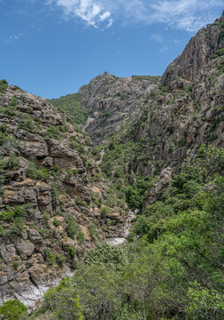 Corse France Gorges Spelunca Landscape Nature Wild westcoast