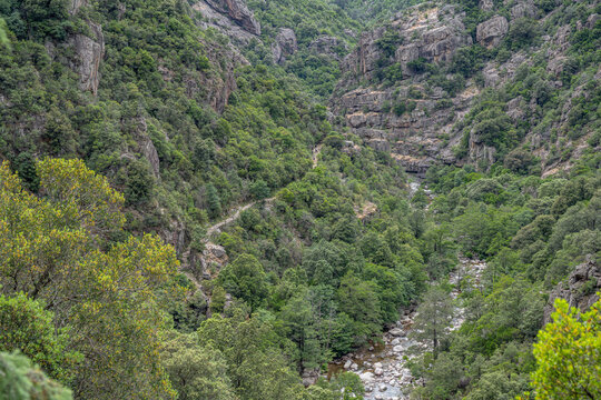 Corse France Gorges Spelunca Landscape Nature Wild westcoast