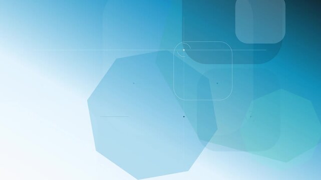 Abstract blue geometric shapes motion background polygons