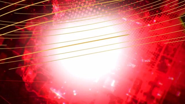 3D Multi Screen Green Screen Slideshow Transition Layout on Crimson Studio Graphic Background 