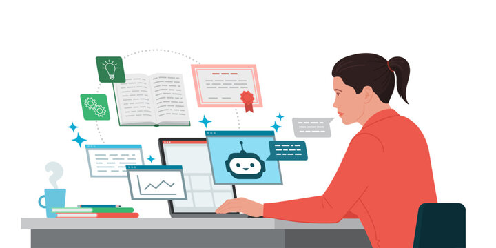 Online learning and artificial intelligence