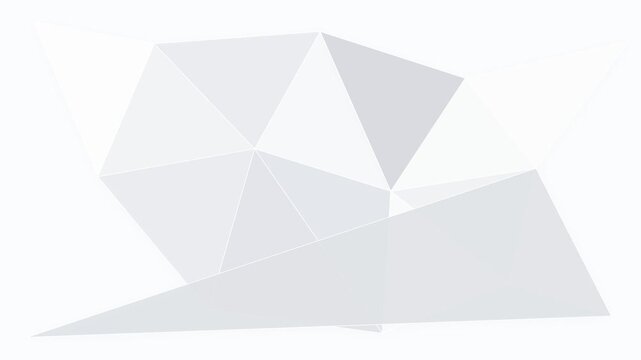 Minimalist white abstract geometric pattern with soft light and shadow effects