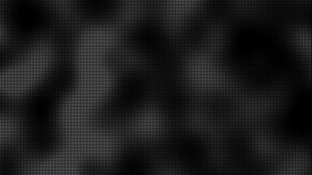 Abstract black pixel grid background with dark digital texture, geometric dot pattern, futuristic technology aesthetic, modern screen effect, and subtle monochrome lighting for design.