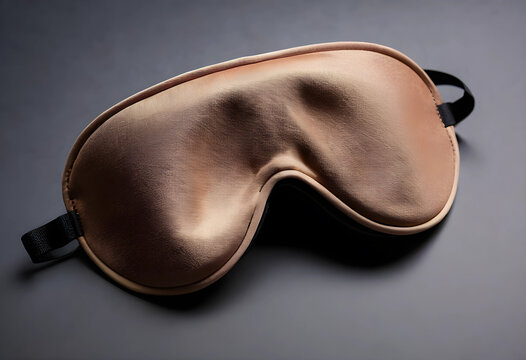 Sleep mask for relaxation and wellness, comfortable eye cover for better sleep and travel, dark background