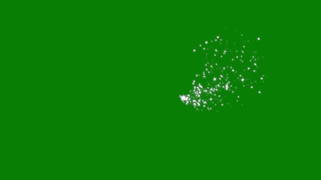 Glitter line transition animation,white stars and bokeh lights sparkle,cartoon doodle sparkles,magic sparkles glitter line stars,magic line dust,cartoon glitter on green screen background. 4k
