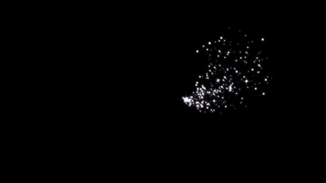 Glitter line transition animation,white stars and bokeh lights sparkle,cartoon doodle sparkles,magic sparkles glitter line stars,magic line dust,cartoon glitter on black screen background. 4k