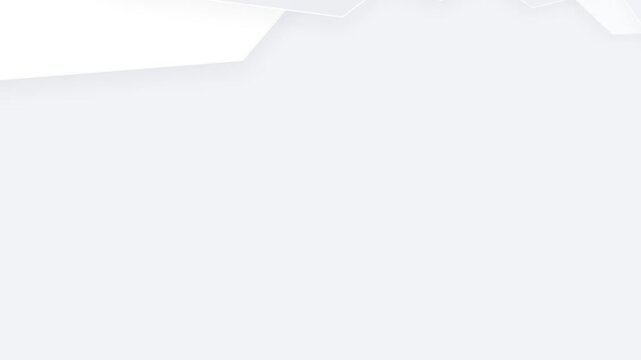 Minimalist abstract background with clean white geometric layered shapes