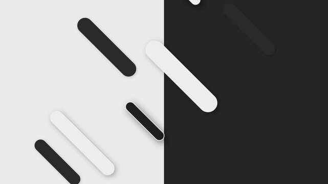 Minimalist abstract background with diagonal floating pill shaped elements