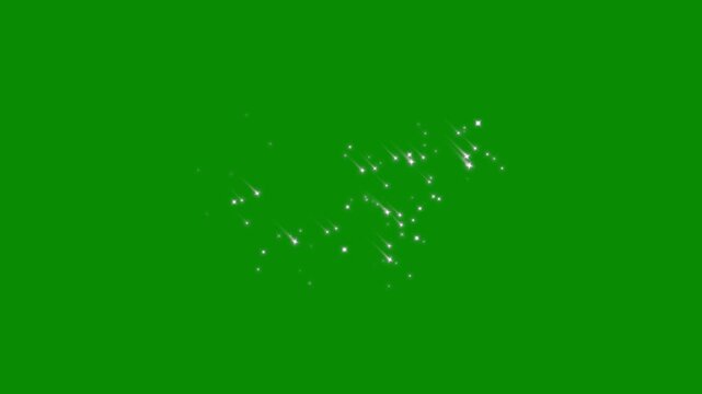 4k Luxury white glitter sparkles line trail,glitter sparkle line stars animated green screen,magical dust trail, white shining dust light, white shining dust light white glitter sparkle with floating