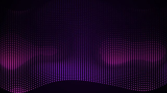 Abstract digital glitch art with vibrant purple and blue vertical patterns