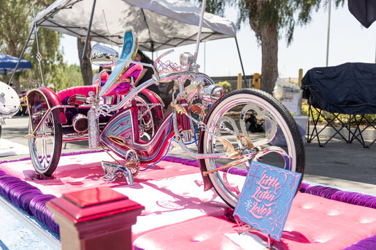  Pink Low Rider Bike 23rd Annual Cruise For the Cause Otay Ranch Town Center Chula Vista California August 3 2025 